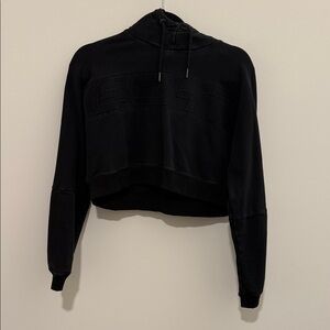 ECHT Black Cropped Hoodie